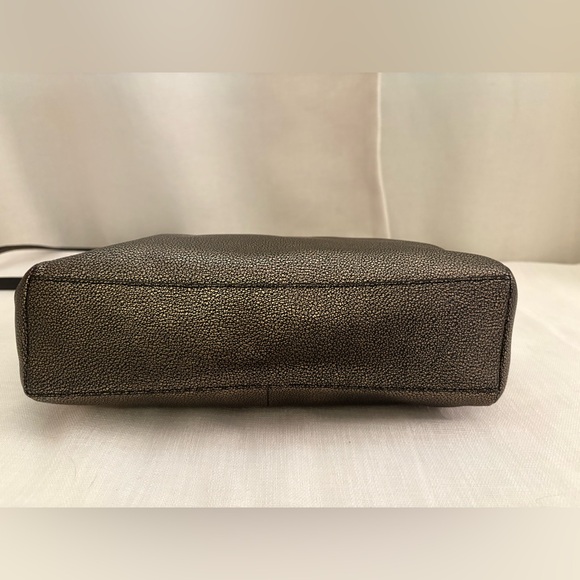 Coach Kelsey Satchel Metallic Bronze Pebbled Leather Crossbody Tote NWOT - Picture 9 of 13